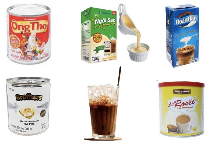 Loại sữa sử dụng pha chế cafe sữa