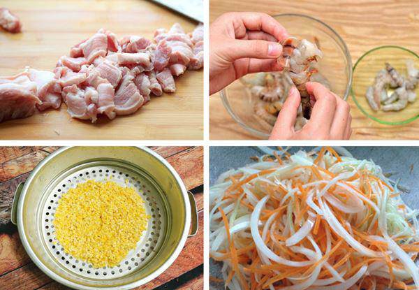 Cách sơ chế nhân bánh xèo đúng chuẩn